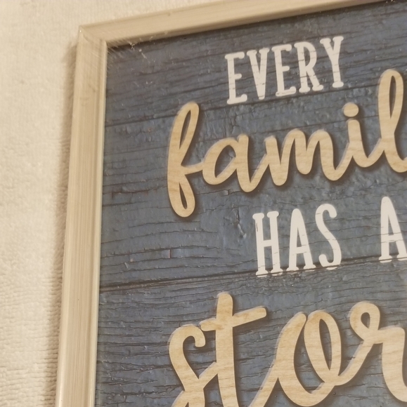 **SOLD** NEW Every Family has a Story Welcome to Ours Art - Picture 4 of 10